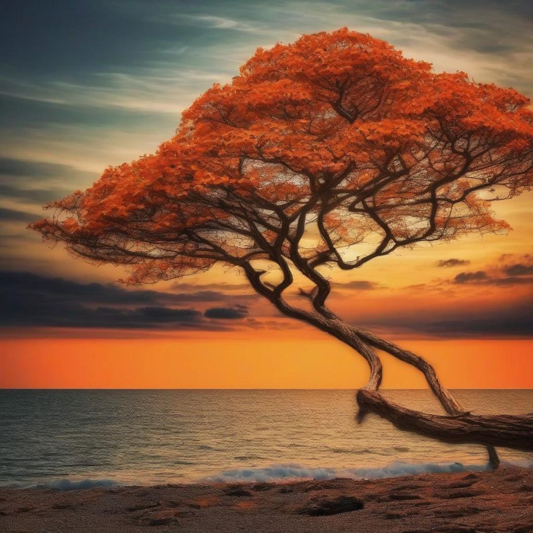 tree in the sea