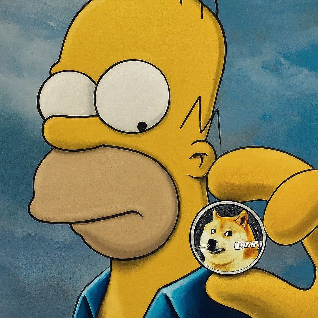 Homer hodls DOGE