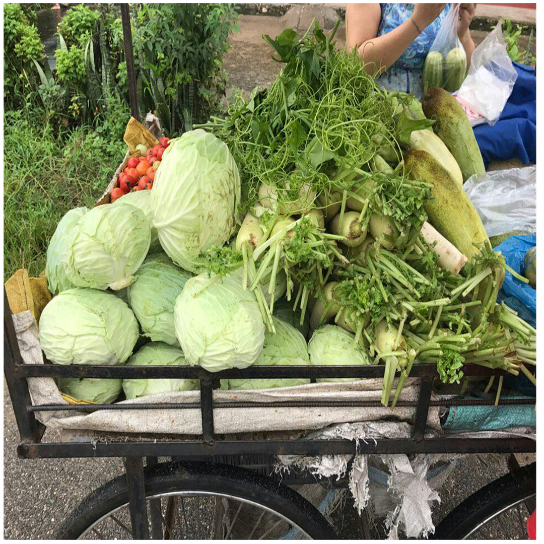 Nepal vegetable market