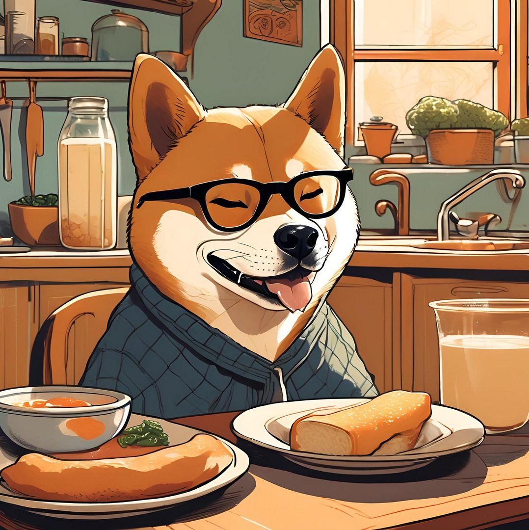 MDoge and his butter bread with milk