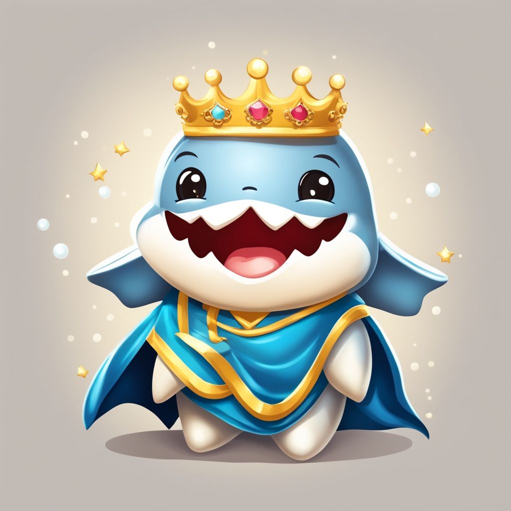 Smiling Little Shark #5 - Royalty