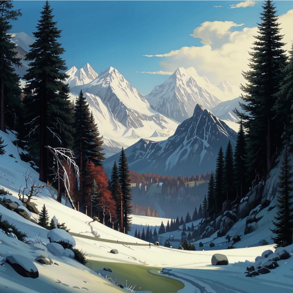 winter mountains