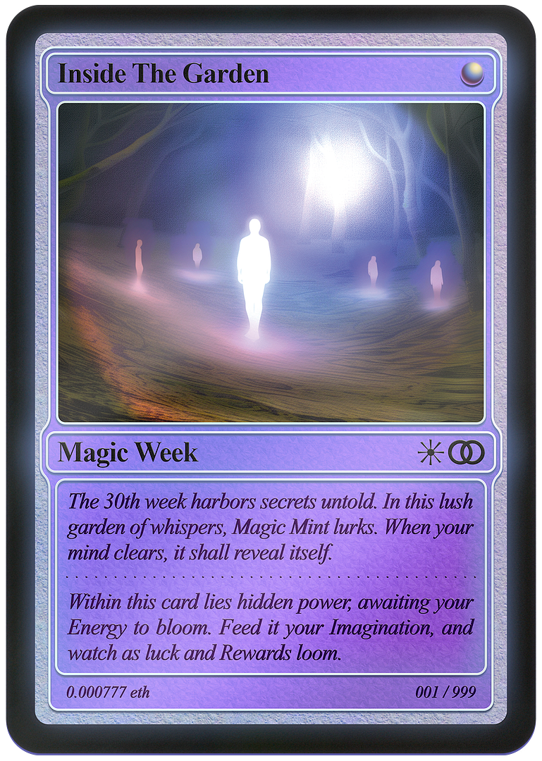 Magic Week Card ᯓ★ [ Inside The Garden ] ⋆.˚🦋༘⋆