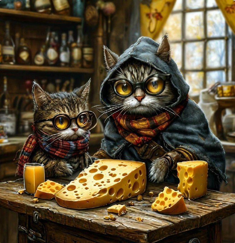 Cats and cheese