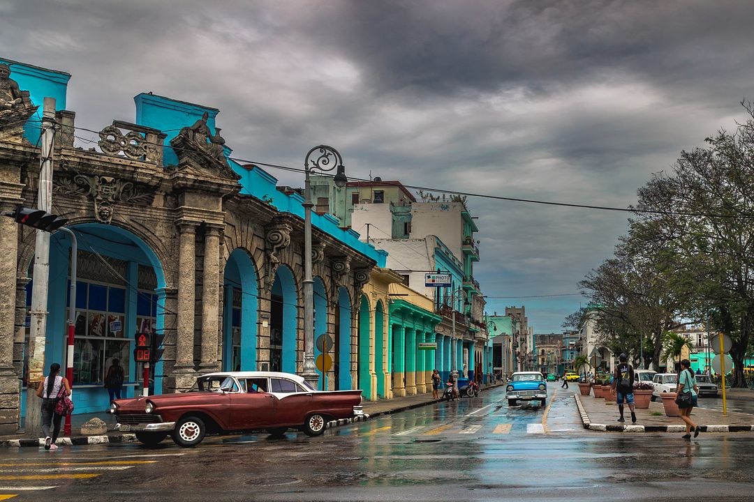 Rainy day in Havana, Cuba, 2019