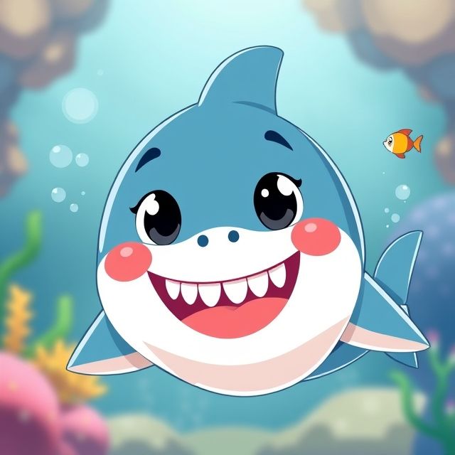 Smiling Little Shark #9