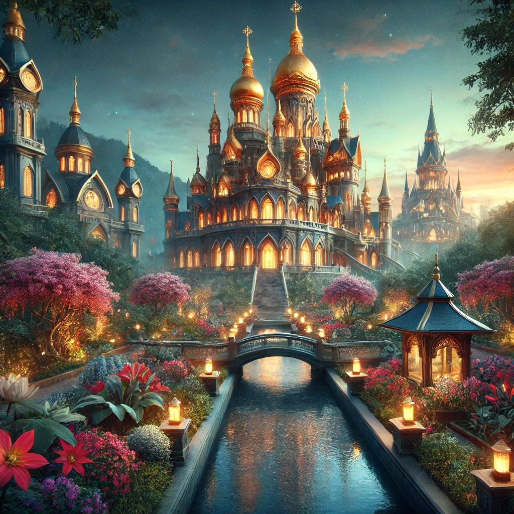 Сastle from the fairytale "The Scarlet Flower"