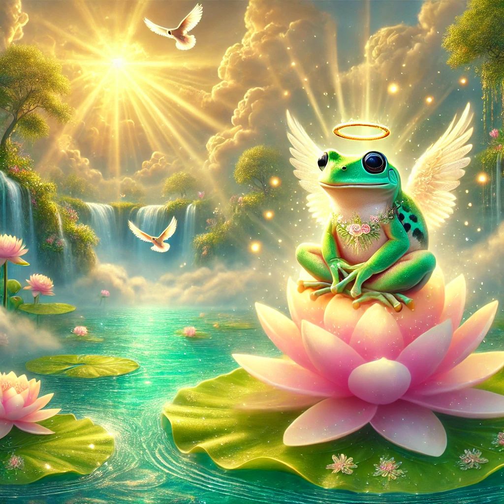 Paradise Frog in a Heavenly Realm