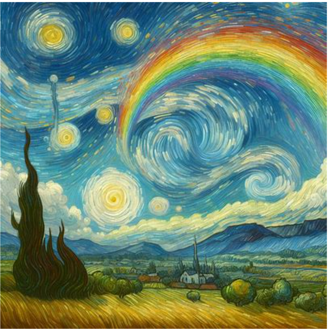 RAINBOW WITH VINCENT VAN GOGH