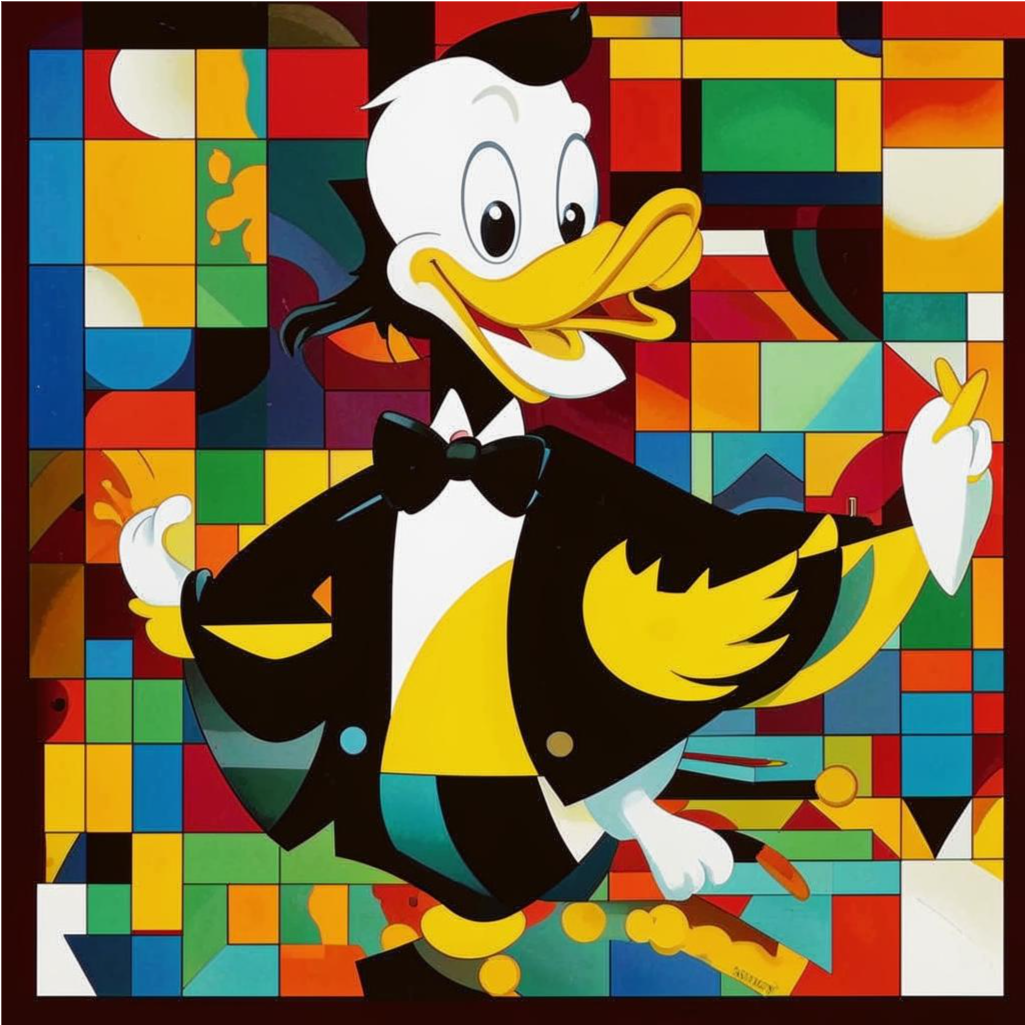 Scrooge mac duck in gold for malevich