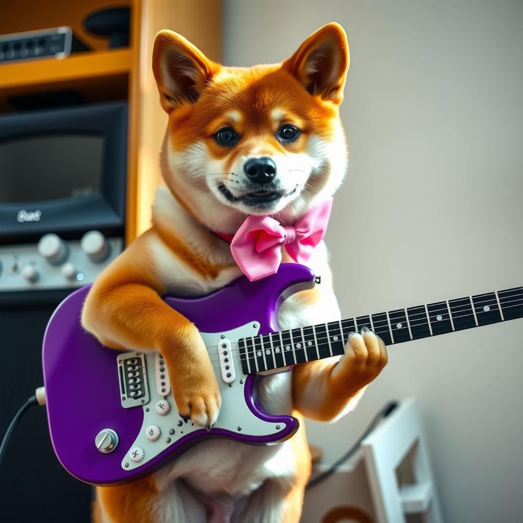 Guitar dog