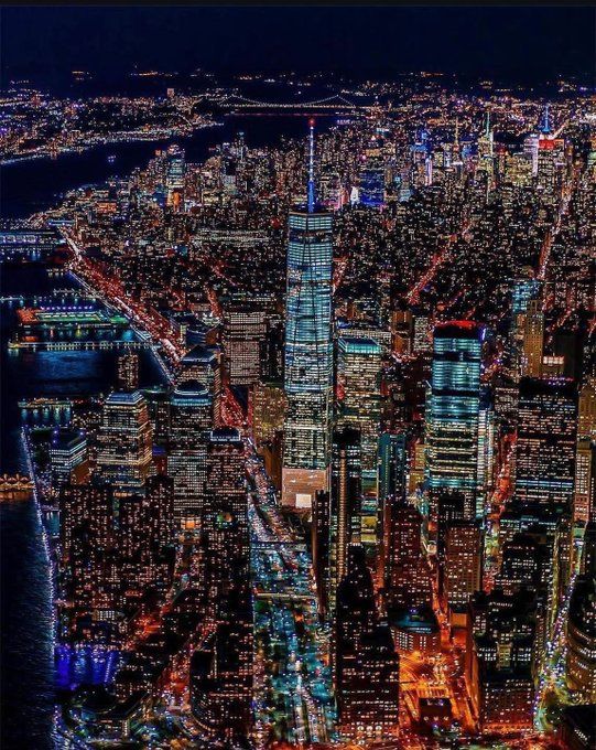 Aerial view of NYC 🗽