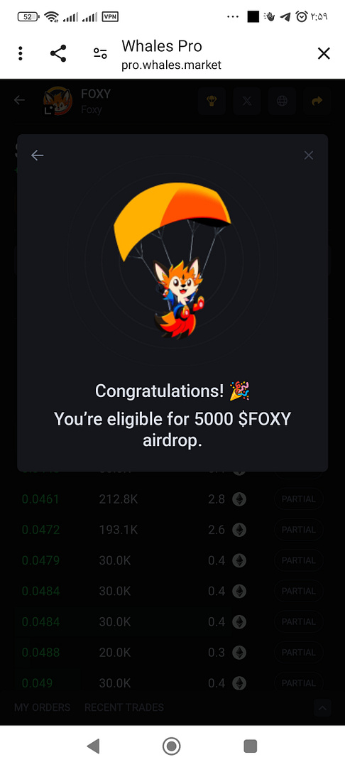 FOXY Airdrop