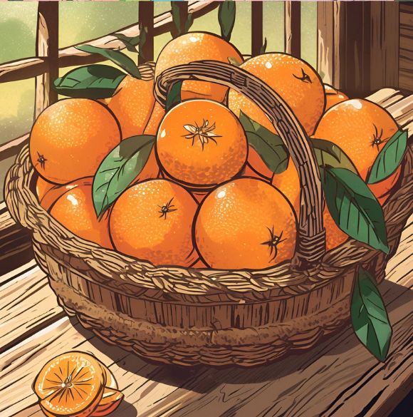 Basket of Oranges