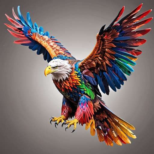 eagle colorful