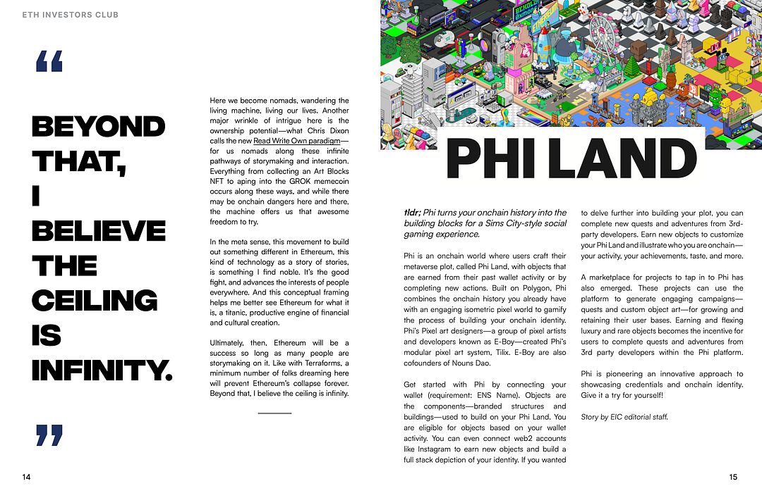 Phi Land Feature | EIC Editorial