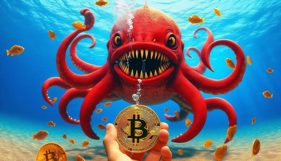 Offering a btc at Huge Red Kraken