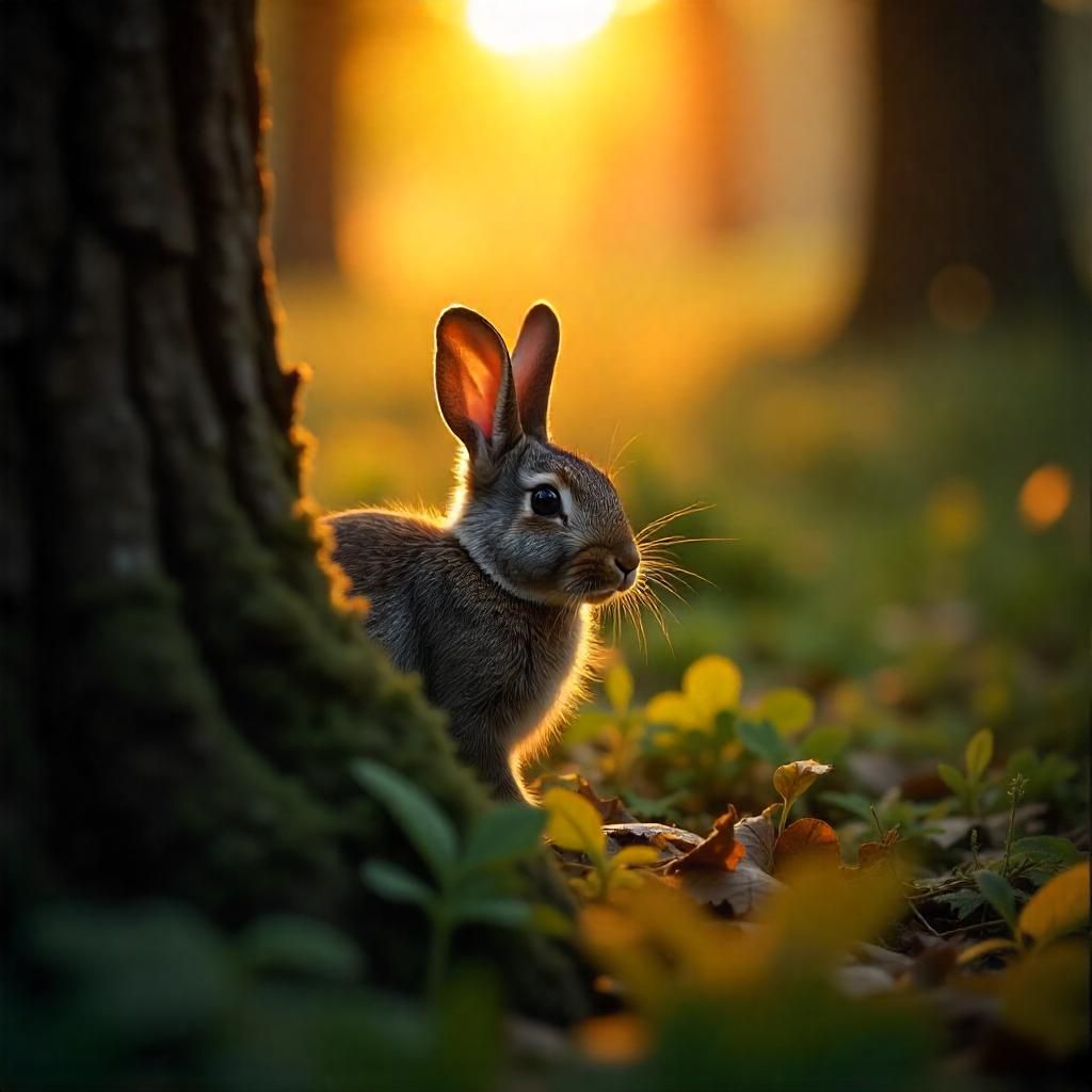 Rabbit in the forest