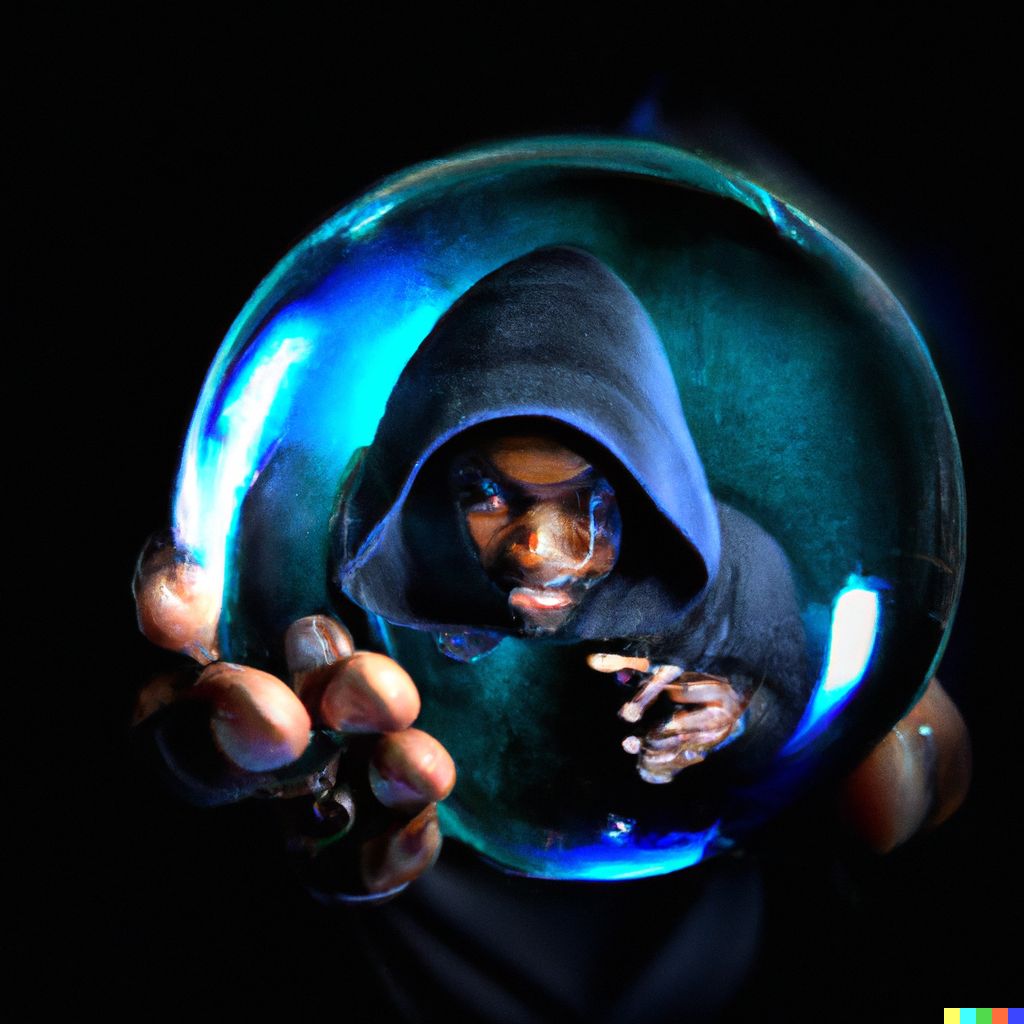 DALL·E 2024-03-01 12.23.13 - rappeur gazo dans une orb