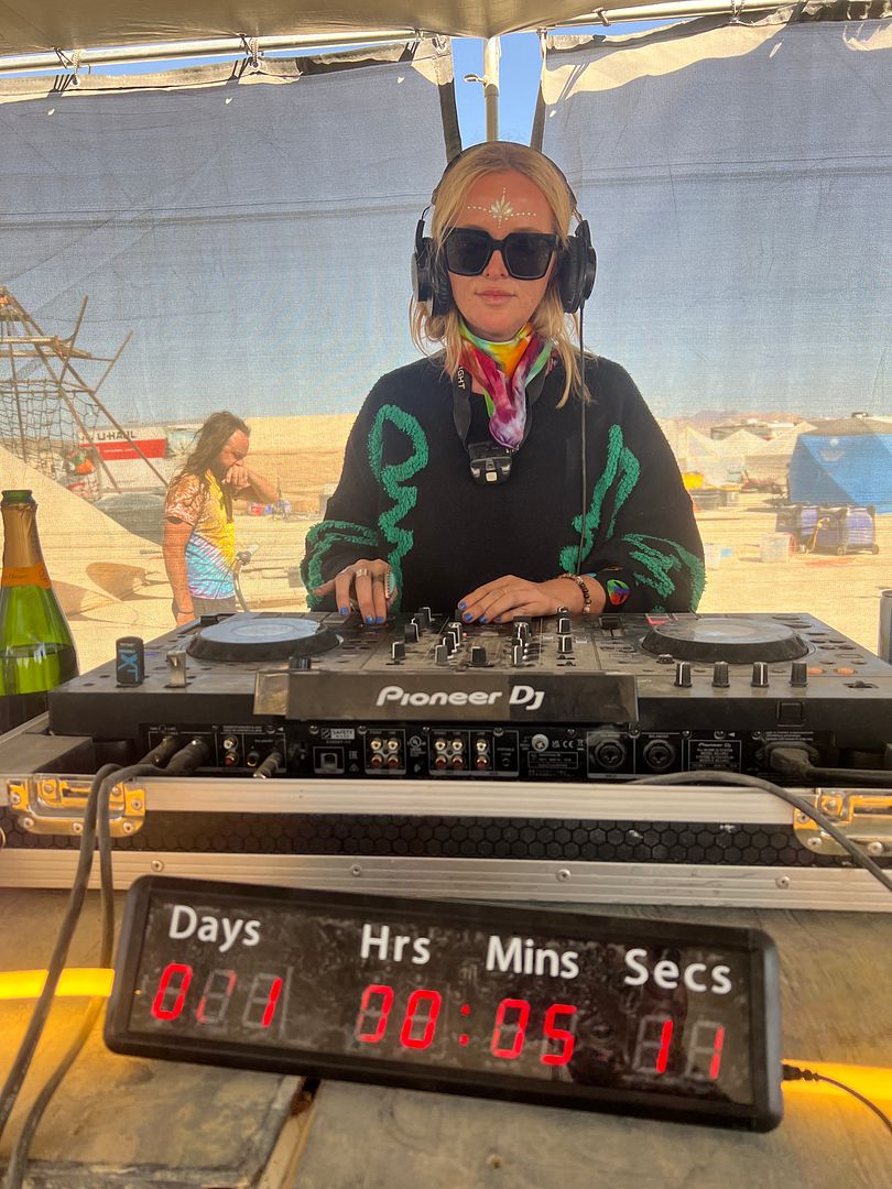 History: DJ bean accomplishing a 24 hour DJ set @ burning man.