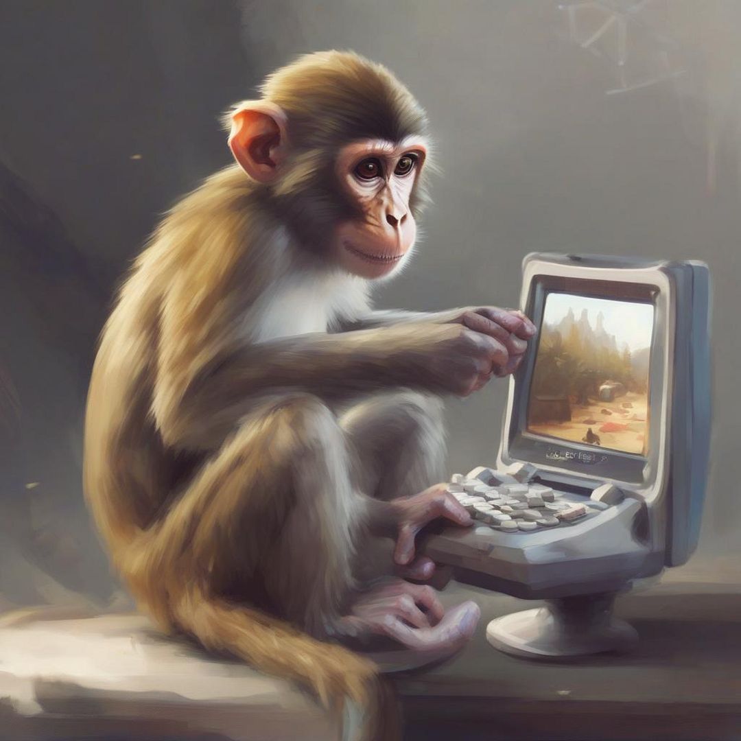 monkey but playing games