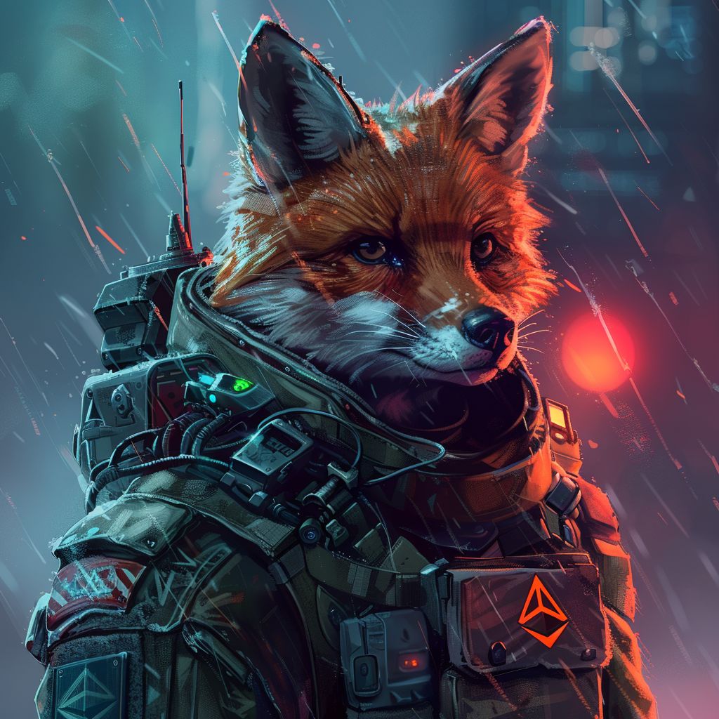 420grammes_A_military_fox_with_a_Ethereum_sign_concept_art_by_D_dc5edb7f-4220-4dd0-850d-6103165e604d