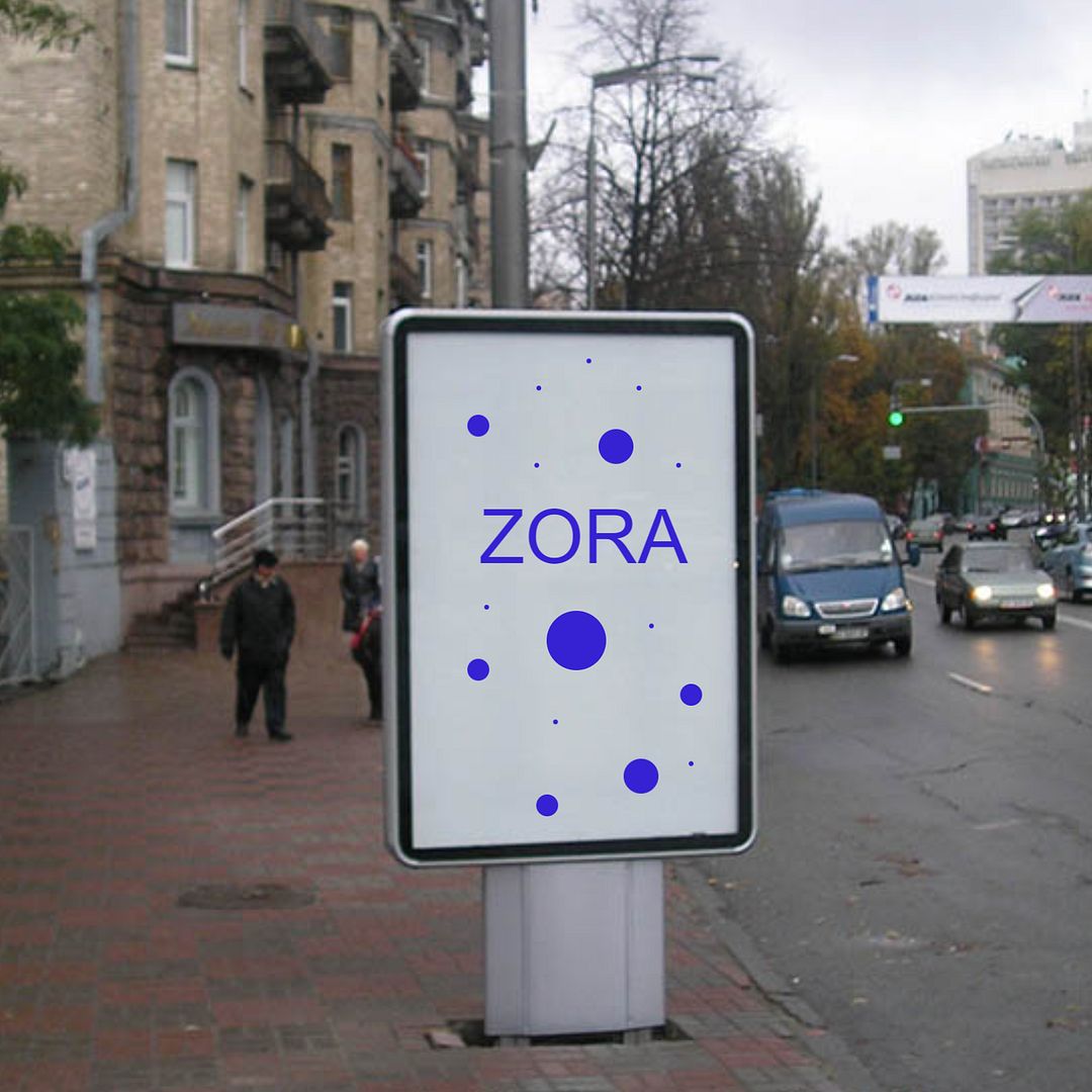 zora board on the street