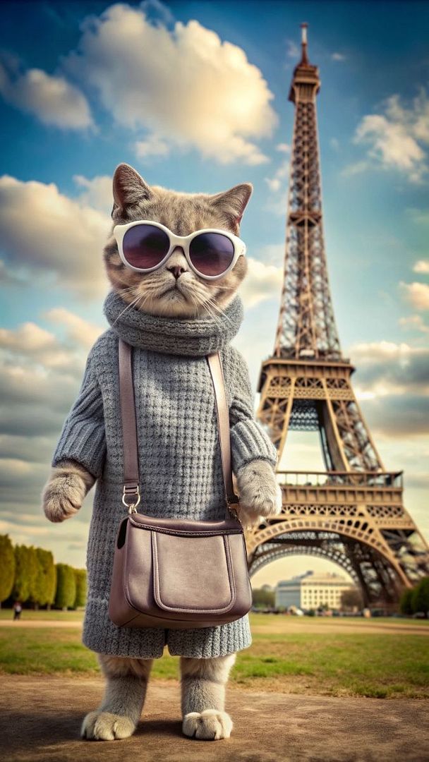 Furry Traveler in Paris