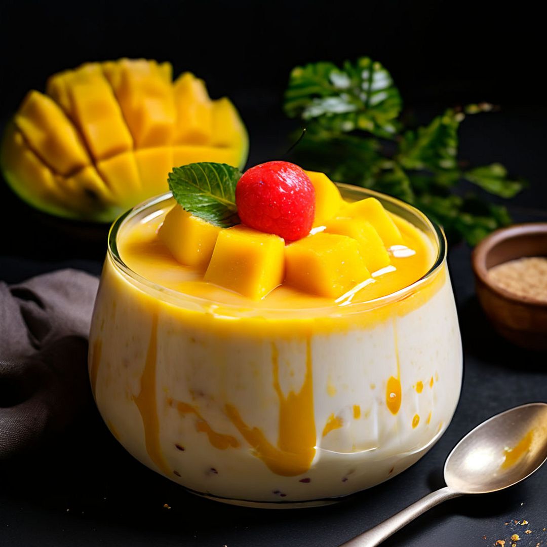 Mango pudding