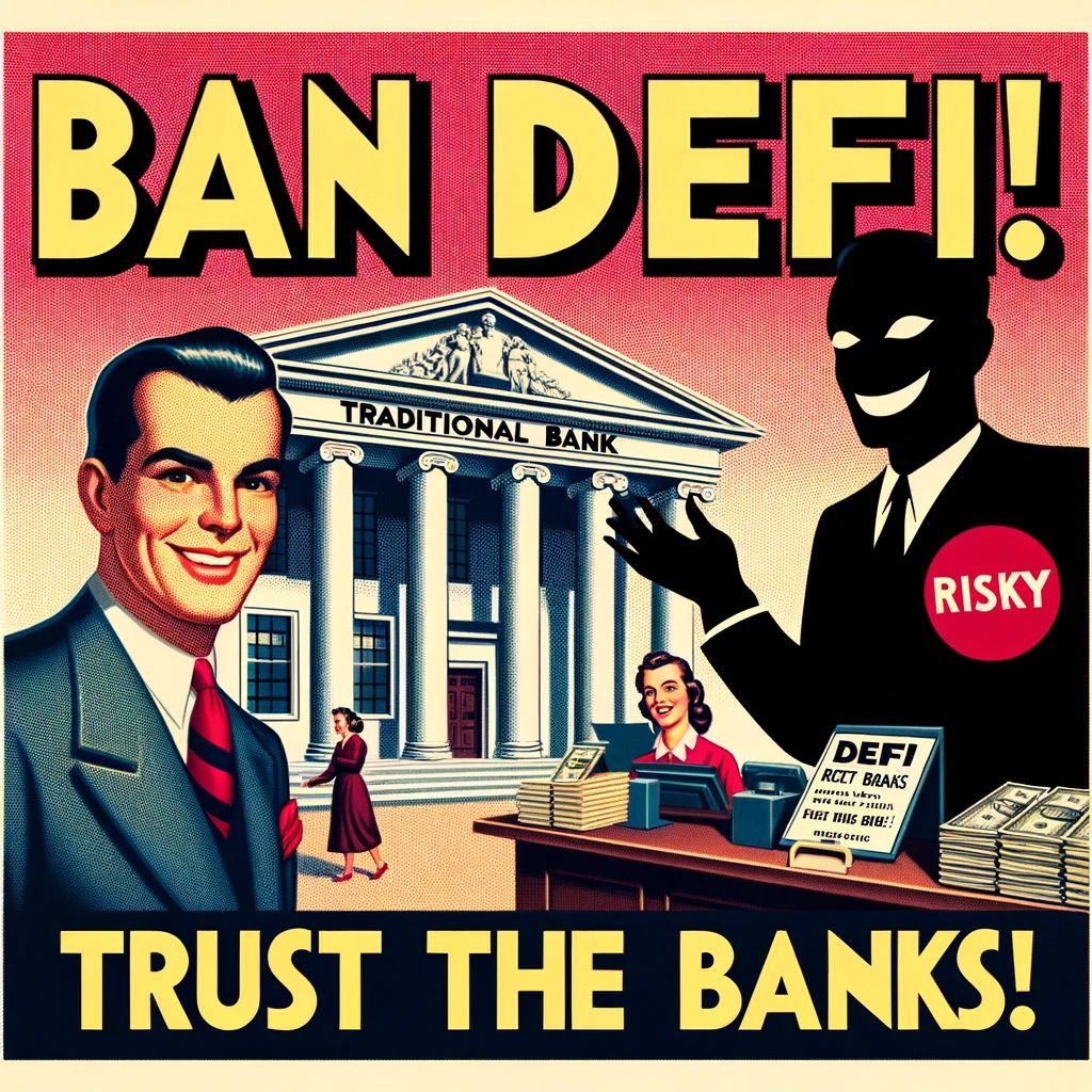 Ban Defi! Trust The Banks!