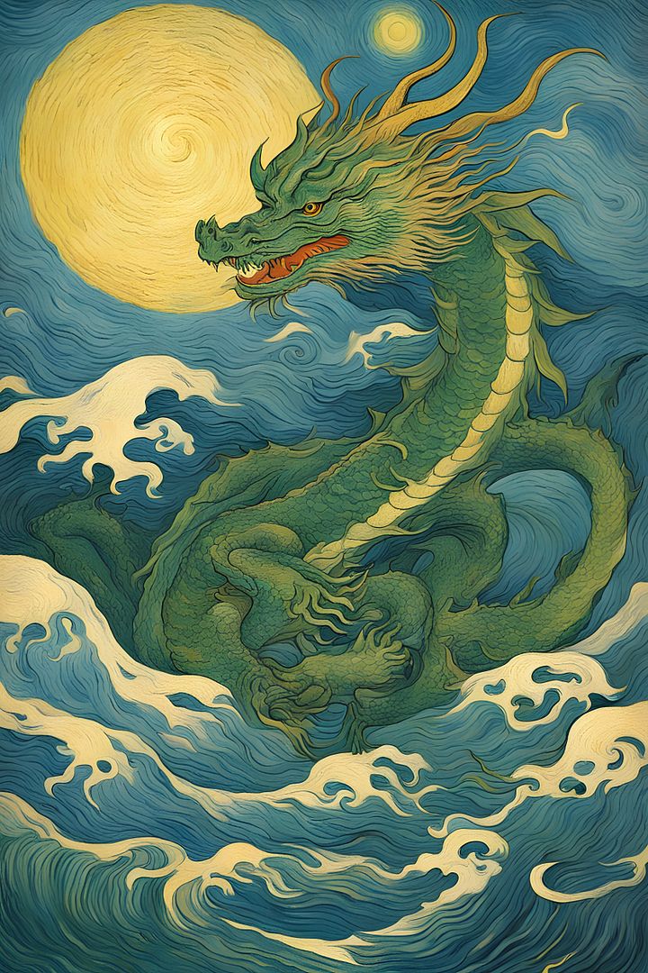 the dragon by Van gogh 1