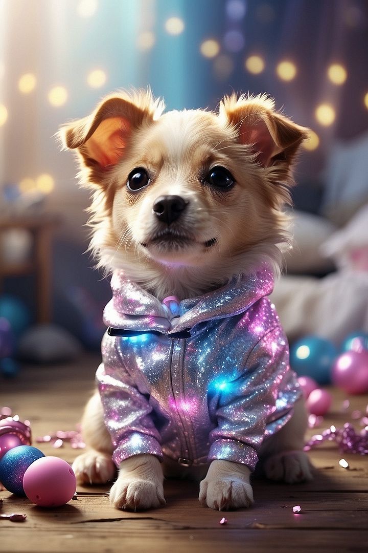 twinkling puppy