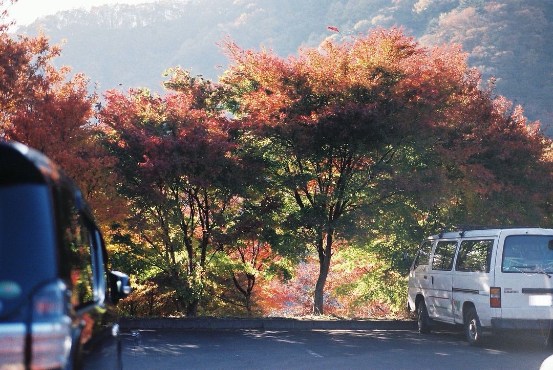 Sparkling parking lot