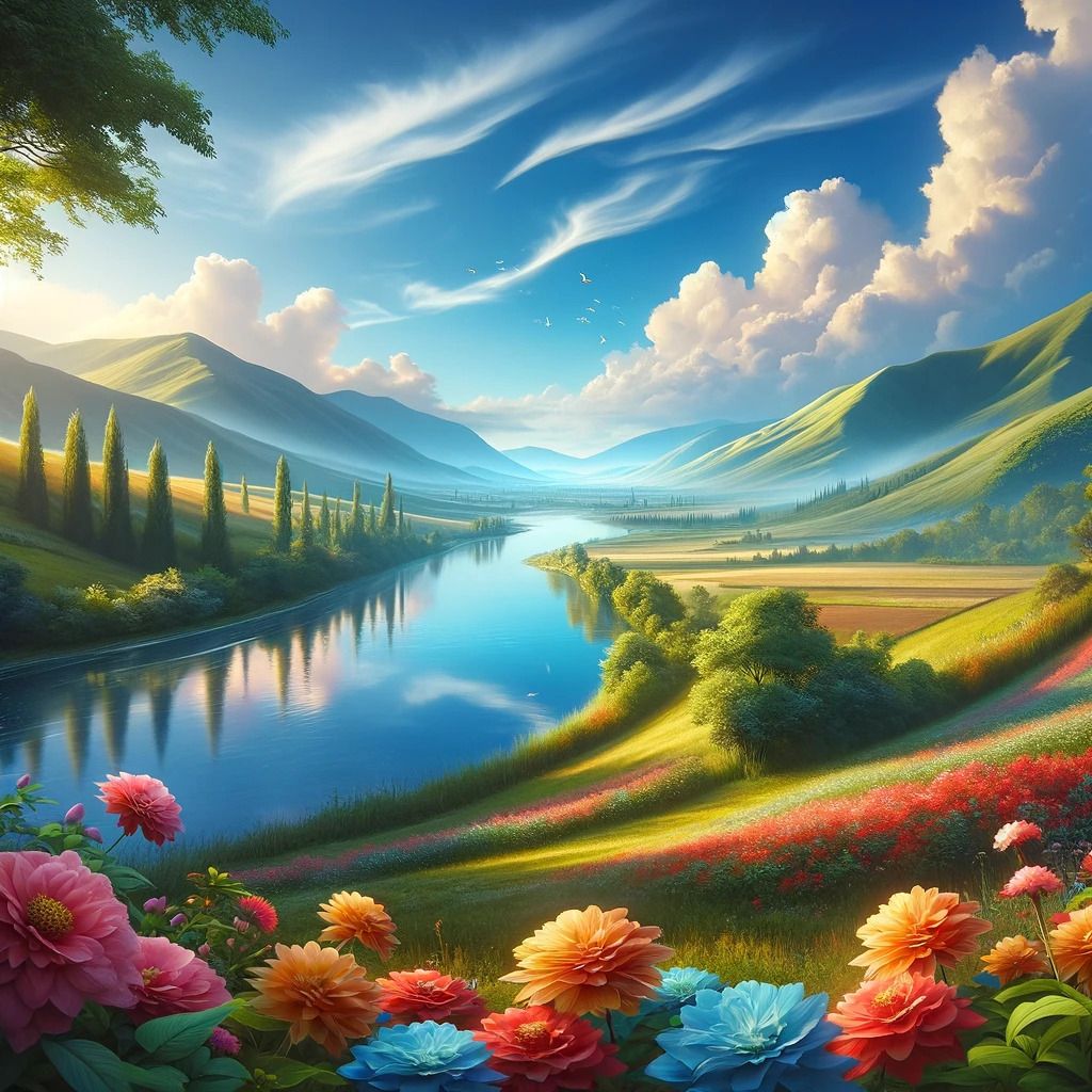 Tranquil Blossom Valley