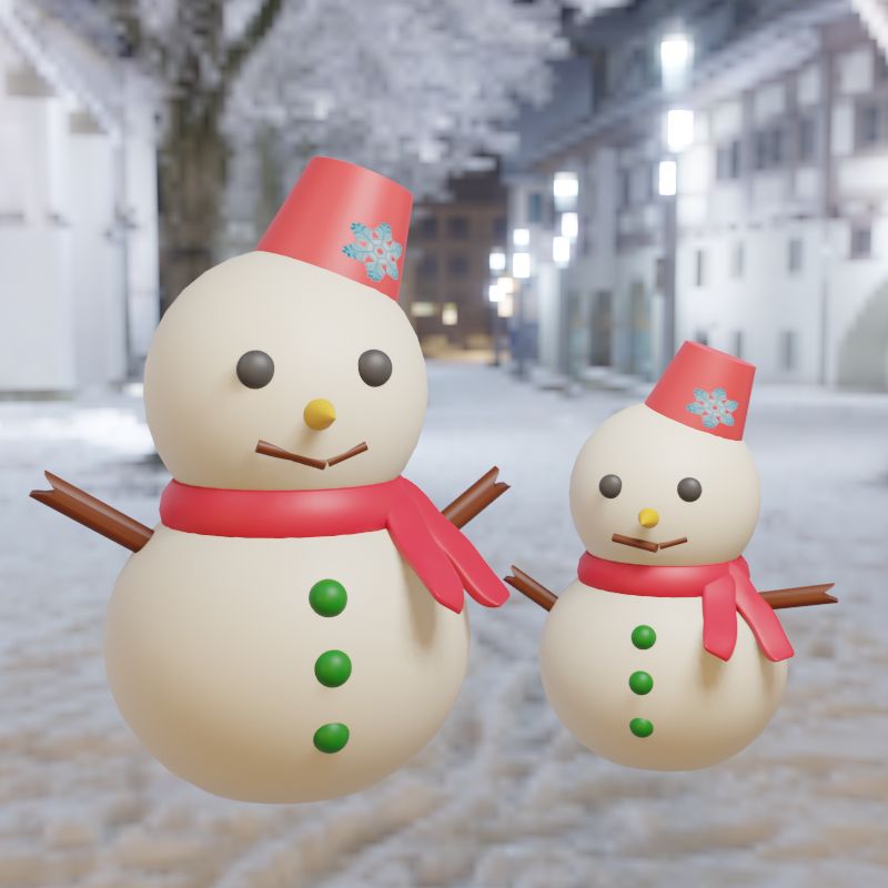 Two snowmen