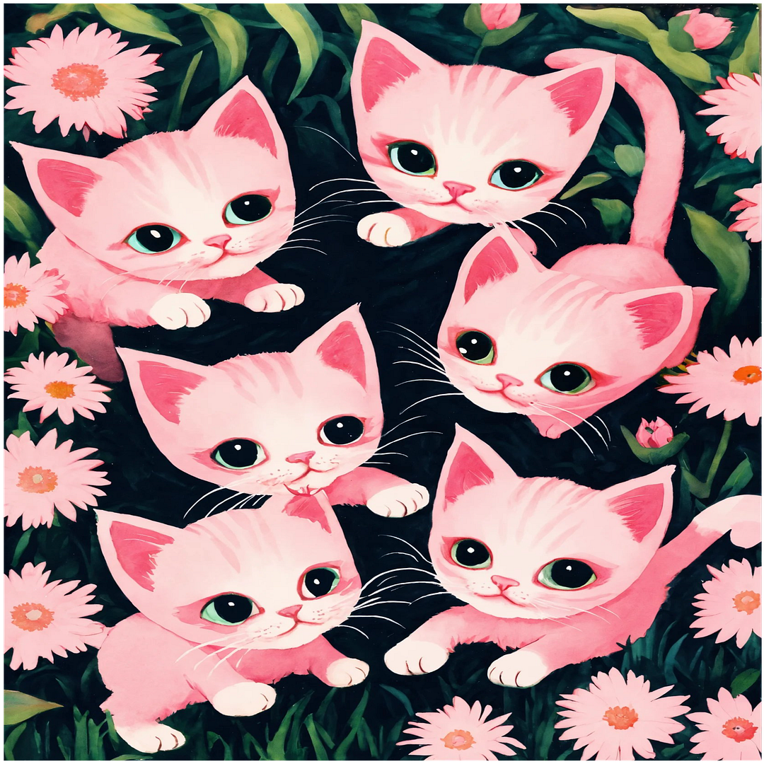 pink kittens