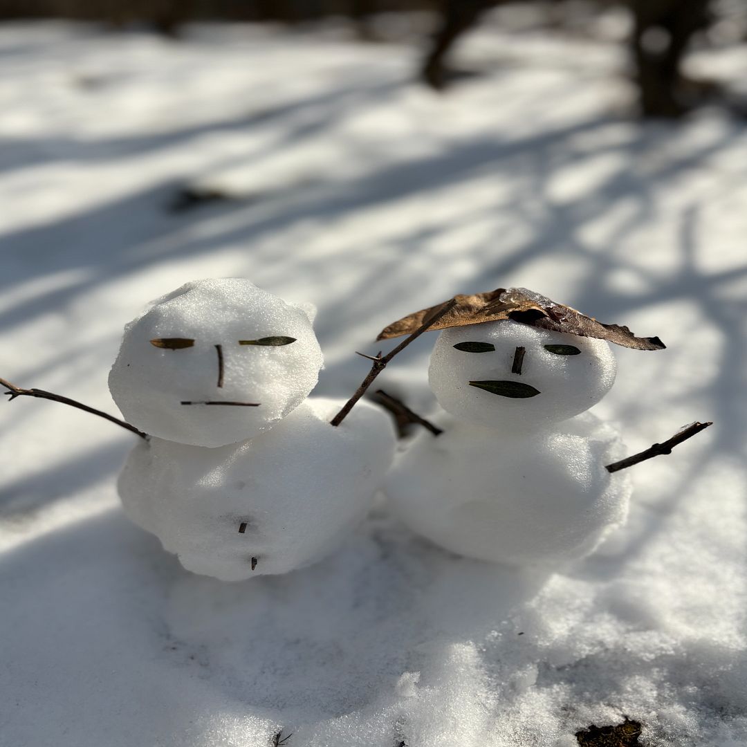 Snowman couple ☃️♥️☃️