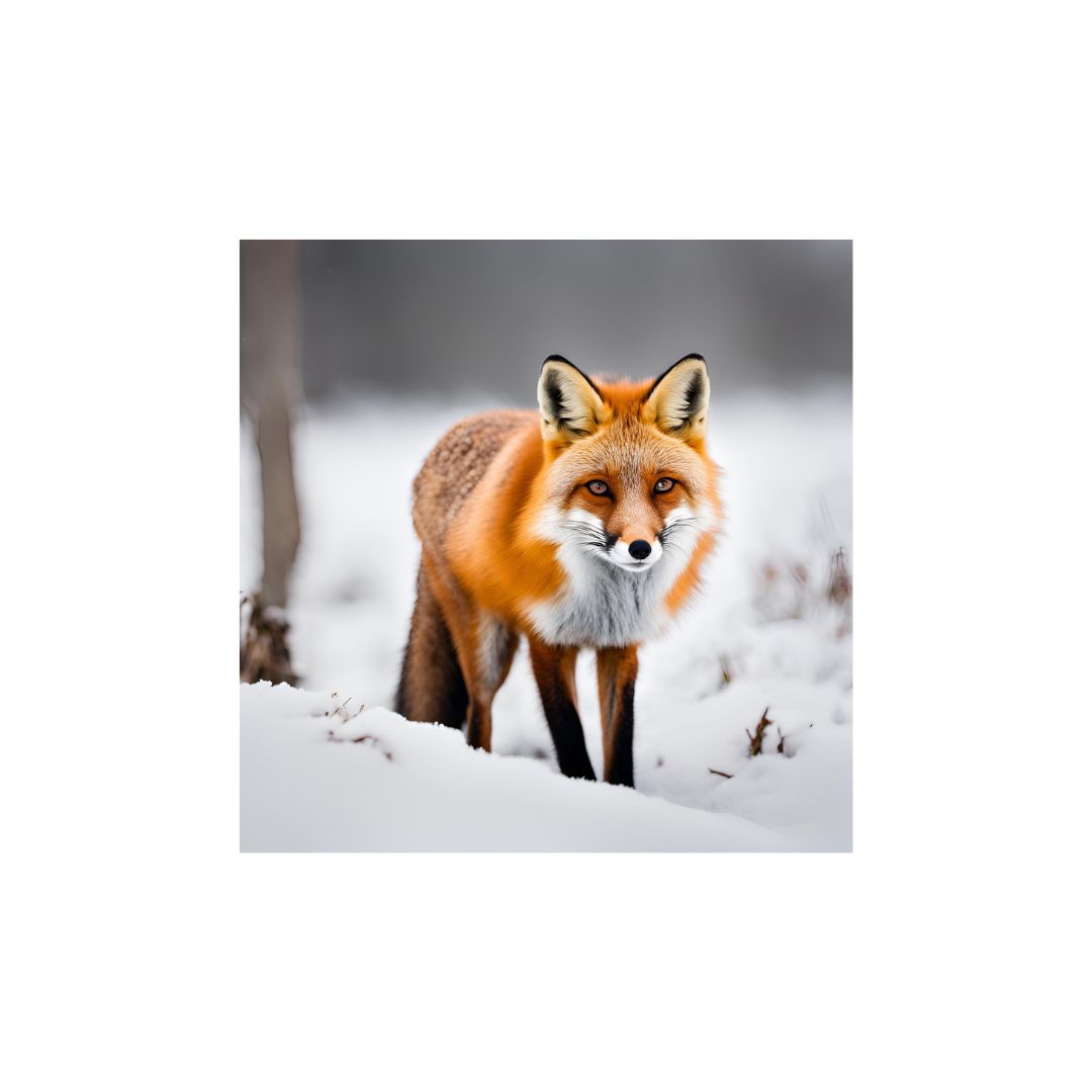 Fox in the snow