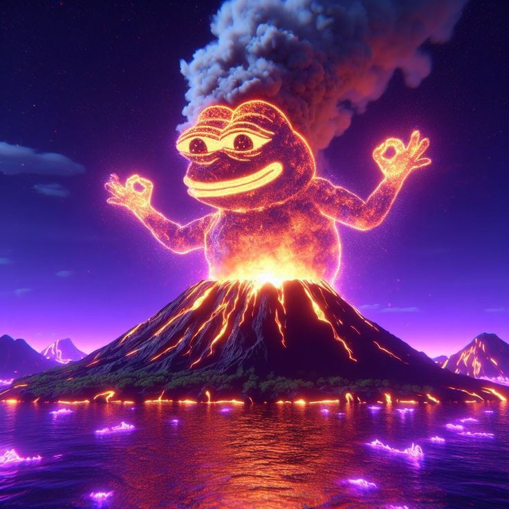 the volcano