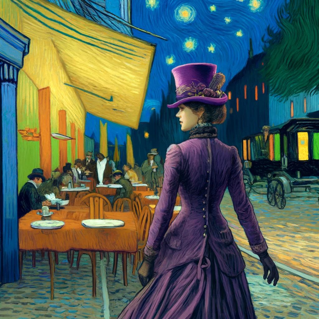 Van Gogh's 'Café Terrace at Night' with DEGEN