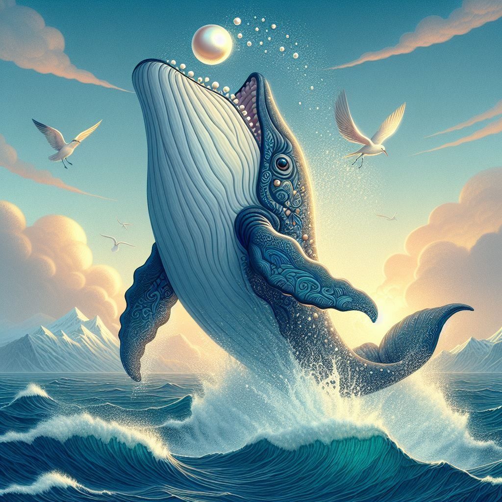 a pearl-loving whale