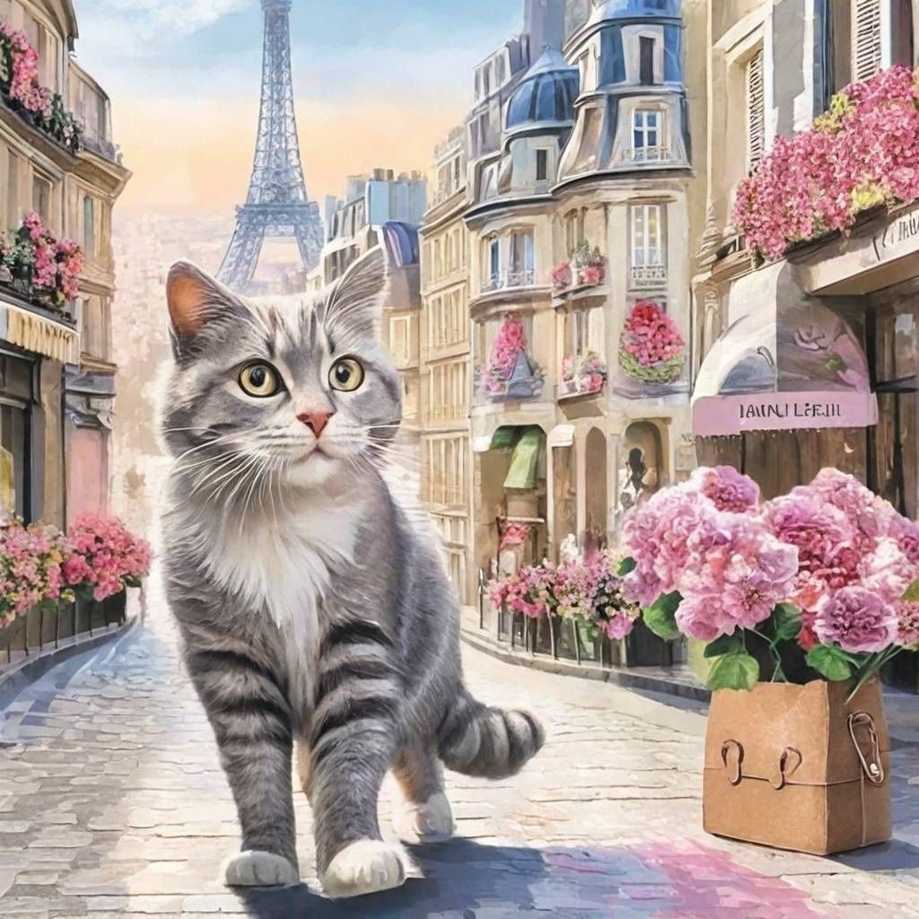 A cat in Paris