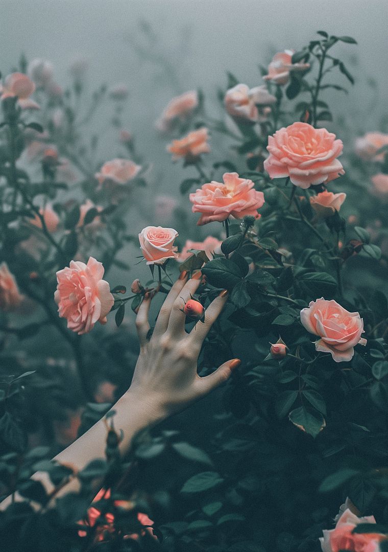 Touching Roses