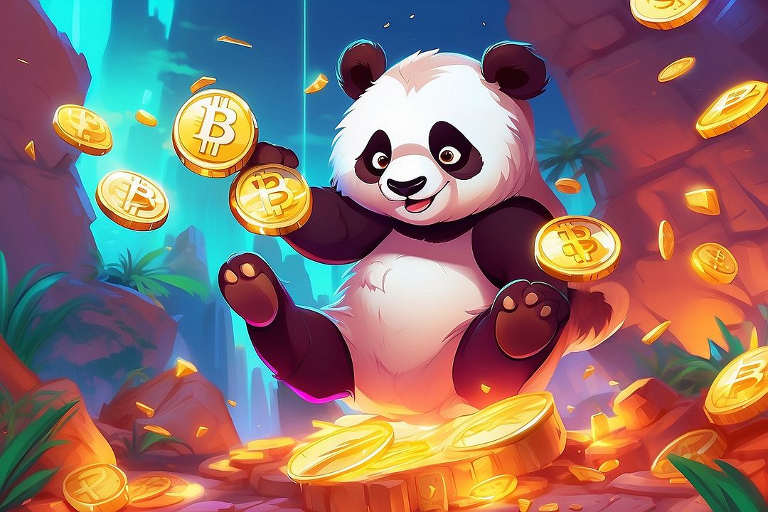 Panda Playing With Bitcoin enjoy!!