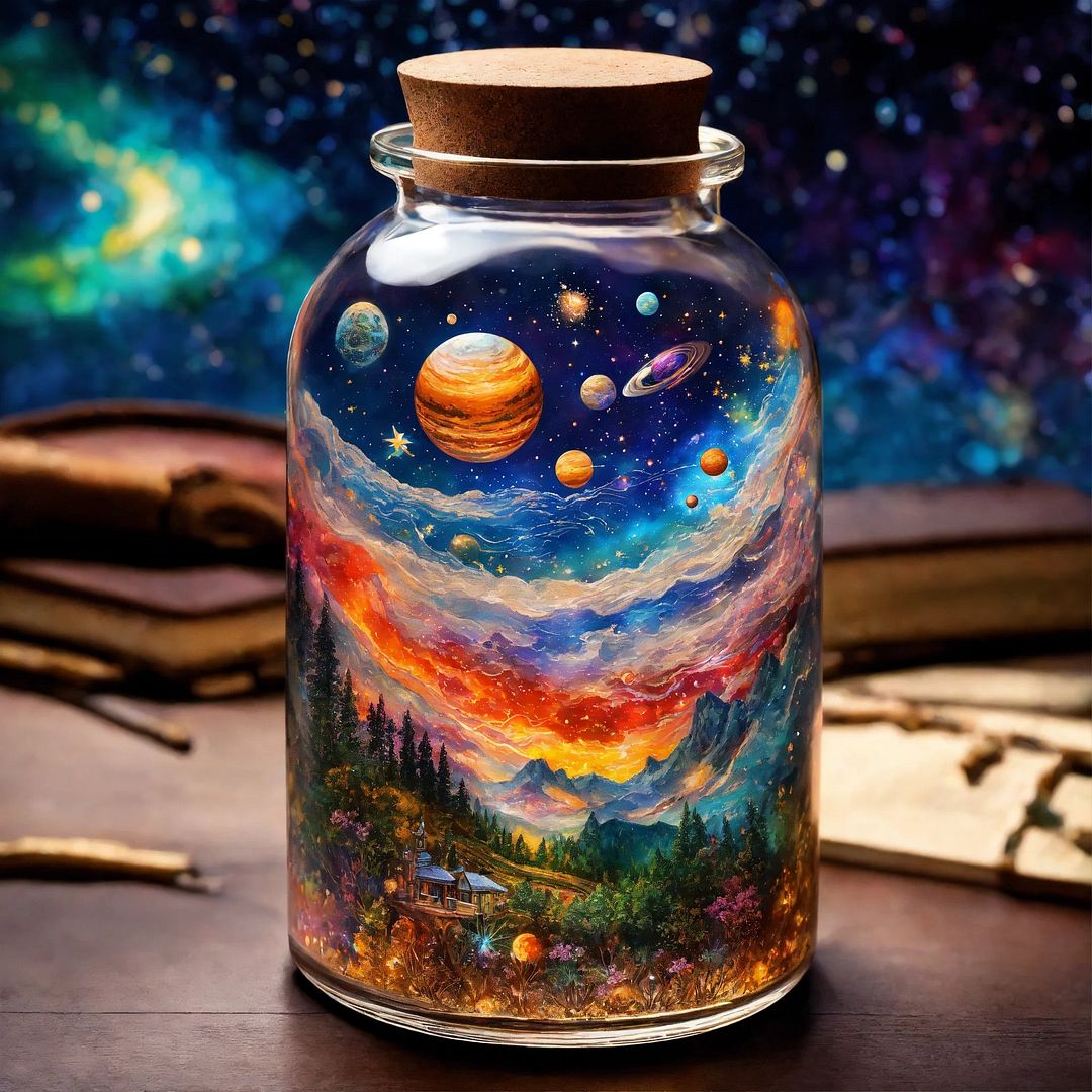 Enjoy -the galaxy contained within a bottle