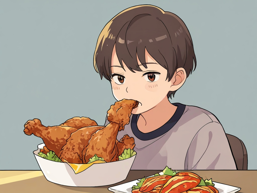 Default_a_boy_who_eat_delicious_fried_chicken_2