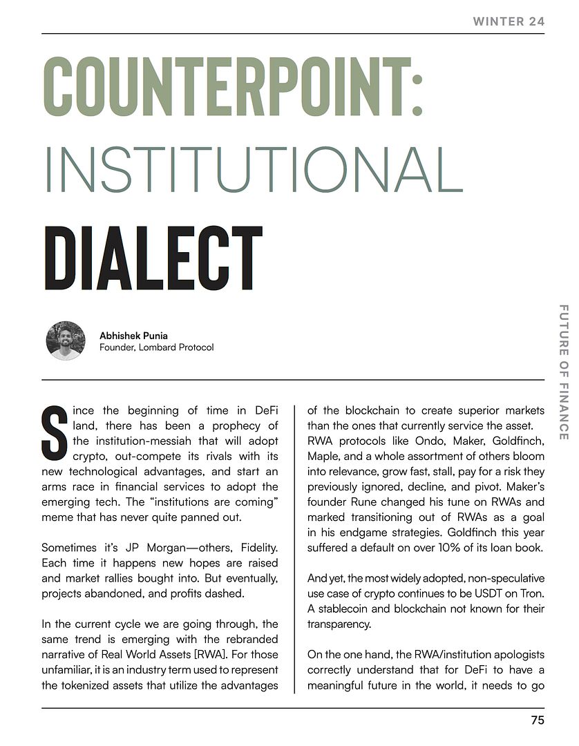 Institutional Dialect | Abhishek Punia