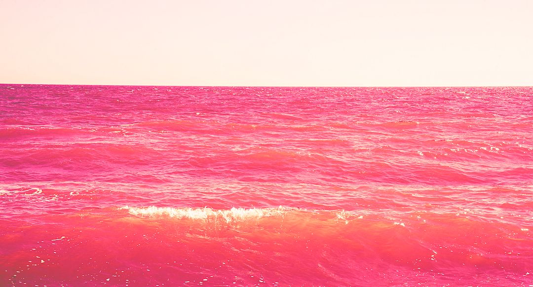 waves from a pink world