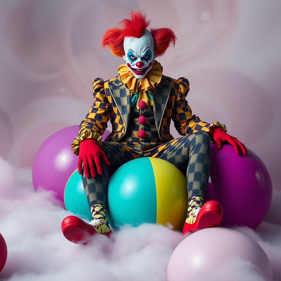 clown and balloons 3