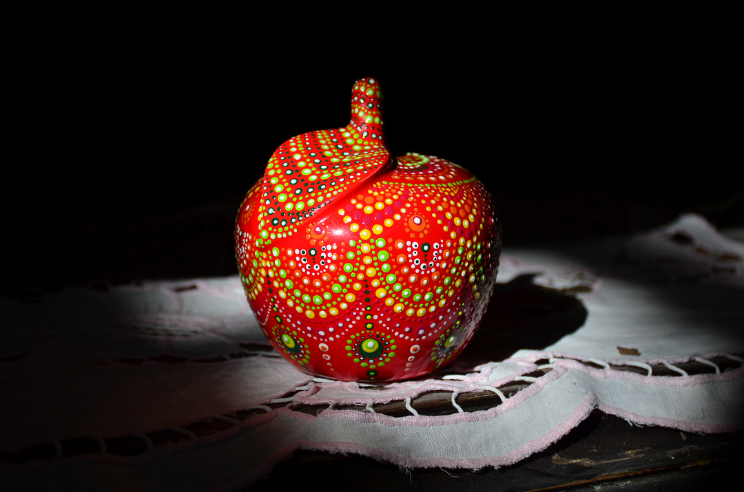 Handmade ceramic apple - autumn collection#12